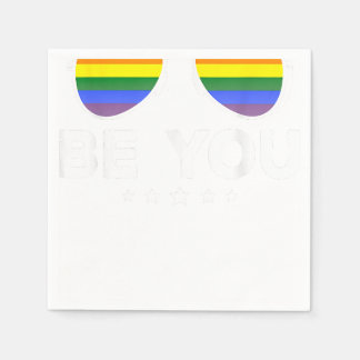 Be You LGBT Rainbow Sunglasses  Napkin