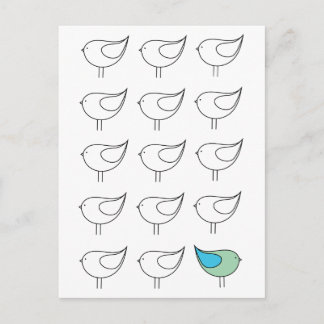 Be You Little Bird Postcard