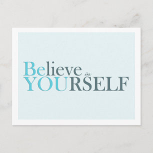 Be You - motivational postcard