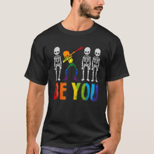 Be You Pride Lgbtq Gay Lgbt Ally Rainbow Dabbing S T-Shirt