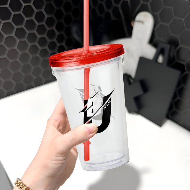 Be You Red Acrylic Tumbler (Creator Uploaded)