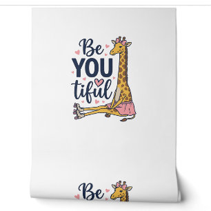Be You Tiful Giraffe Roller Skate Vintage Shirt De Wallpaper