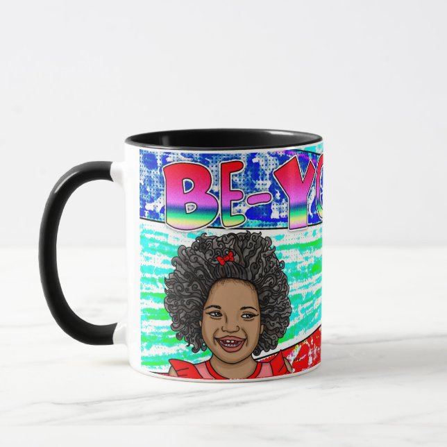 Be-You-Tiful Little African'-American Girl Mug (Left)