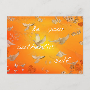 Be your authentic self postcard