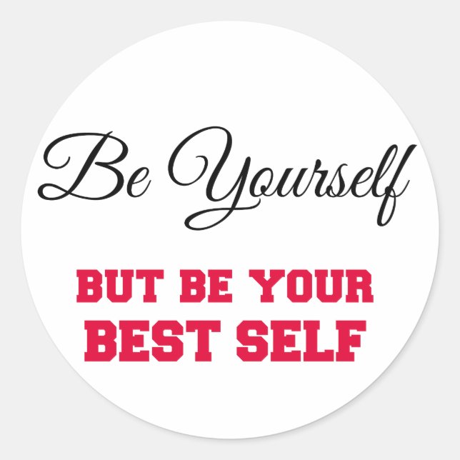Be your Best Self Sticker (Front)