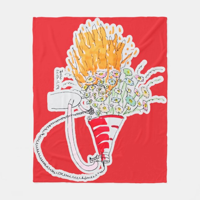 Be Your Biggest Fan Fleece Blanket (Front)