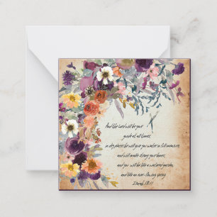 Be your guide, autumn floral mix card