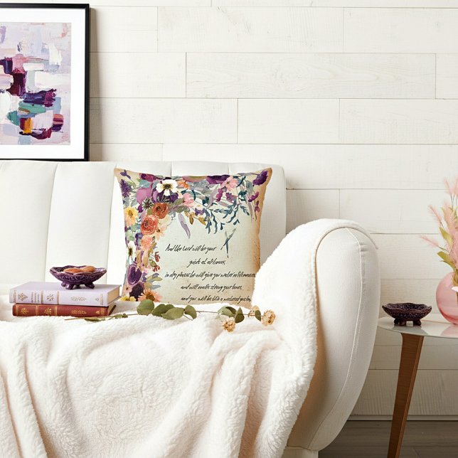 Be your guide, autumn floral mix  cushion (Creator Uploaded)