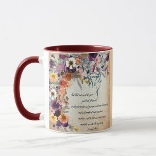 Be your guide, autumn floral mix mug