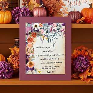 Be your guide, autumn floral print