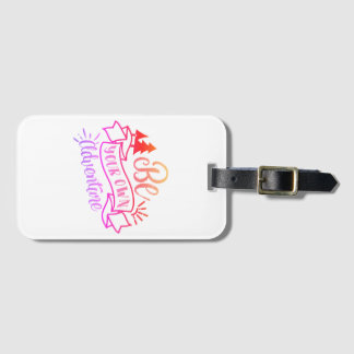 Be your own Adventure colourful design Luggage Tag