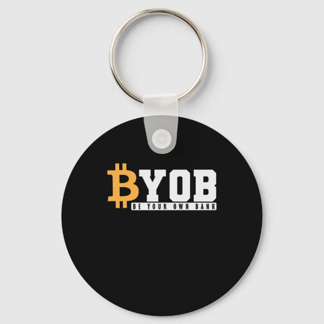 Be your own Bank Bitcoin Wallet Key Ring (Front)