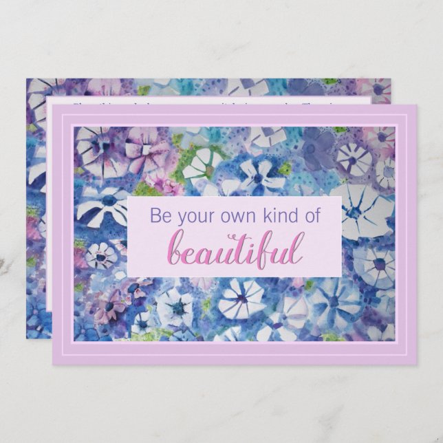 Be Your Own Beautiful Affirmation Card (Front/Back)
