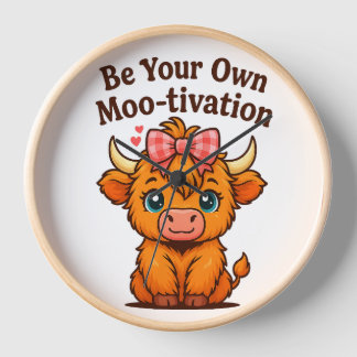 be your own mooo-tivation clock