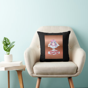 Be Your Own Rainbow Cute Unicorn Girls Cushion