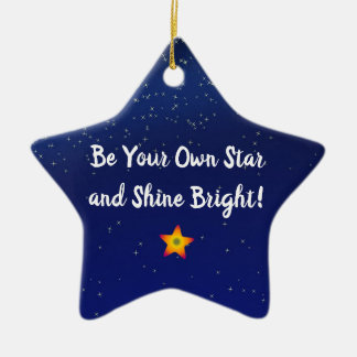 Be Your Own Star - Shine Bright Ceramic Tree Decoration