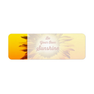 Be Your Own Sunshine Sunflower Red Yellow Ombre