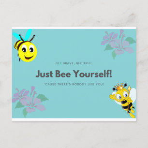 Be your self - Bees Holiday Postcard