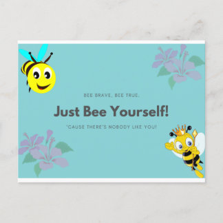 Be your self - Bees Holiday Postcard