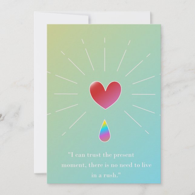 Be Your True Self – Empowering Greeting Card (Front)