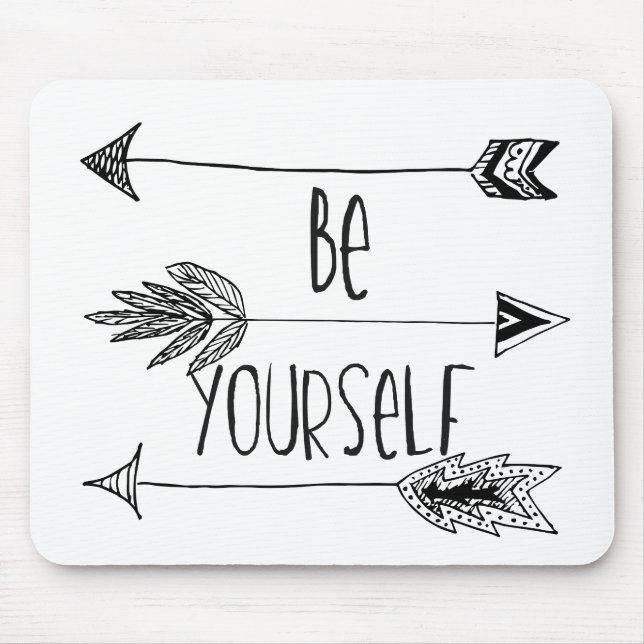 Be Yourself Arrows Mouse Mat (Front)