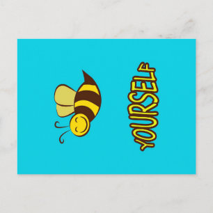 Be Yourself Bee Gifts ,I Love Bee, Beekeeping Gift Postcard