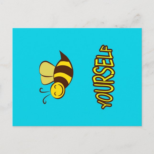 Be Yourself Bee Gifts ,I Love Bee, Beekeeping Gift Postcard (Front)
