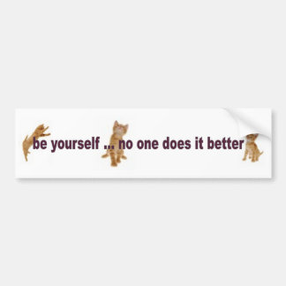 Be Yourself Bumper Sticker