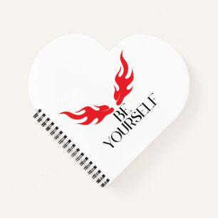 Be Yourself – Empowering Minimalist Quote Design Notebook