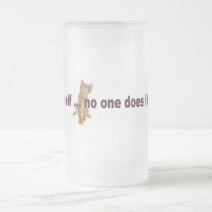 Be Yourself Frosted Glass Beer Mug