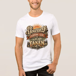 Be yourself in vintage style Tri-Blend shirt
