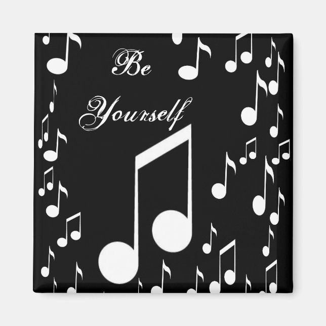 Be yourself_ Magnet_by Elenne Boothe Magnet (Front)