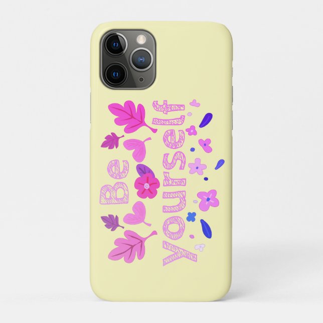 Be Yourself Motivational Phrase Case-Mate iPhone Case (Back)