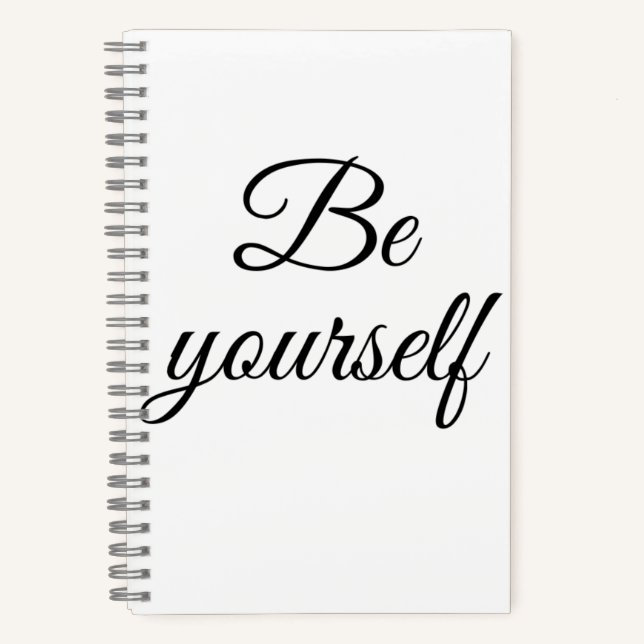 Be yourself notebook (Front)