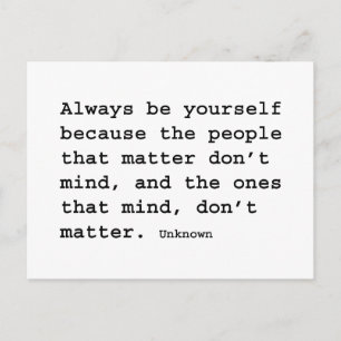 Be Yourself Postcard