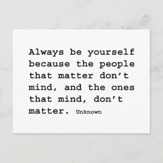 Be Yourself Postcard