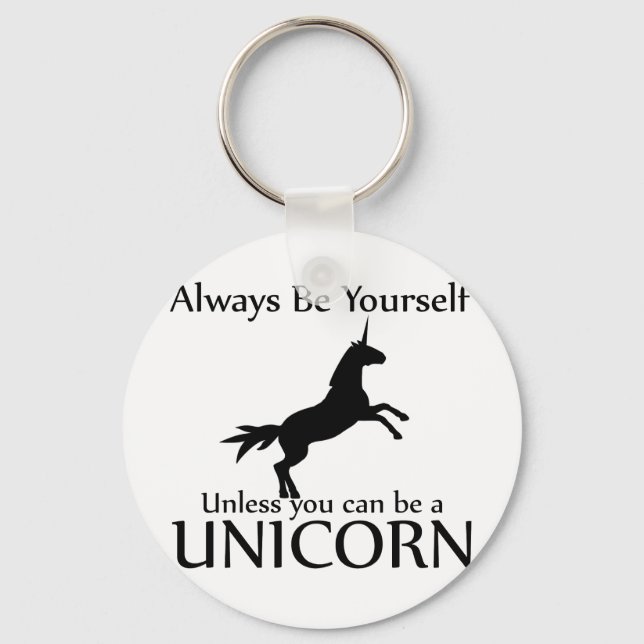 Be Yourself Unicorn Key Ring (Front)