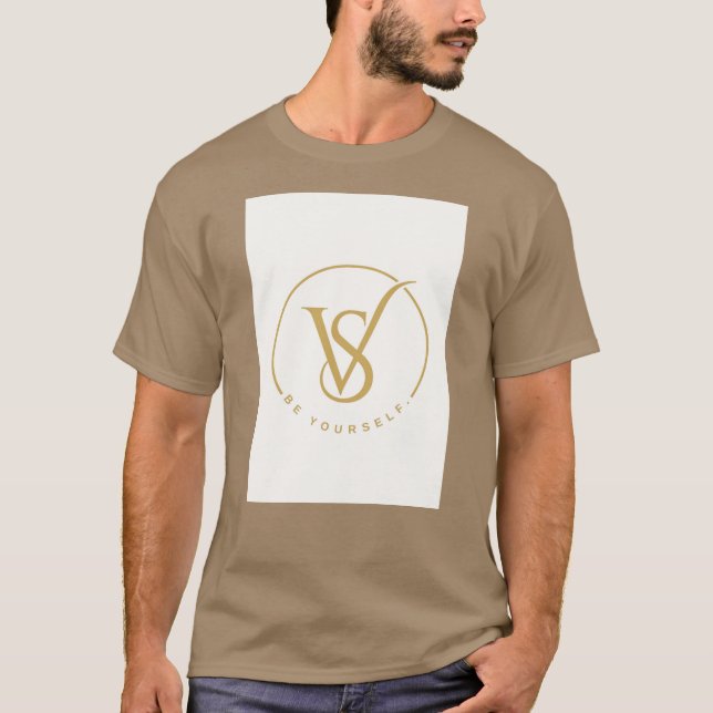 Be Yourself VS Monogram Logo T-Shirt (Front)