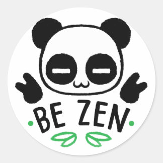 Be Zen Classic Round Sticker