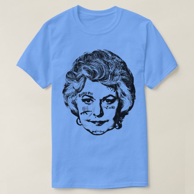 Bea Arthur Punksthetic Face Design T-Shirt (Design Front)