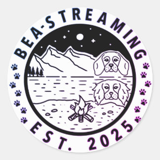 Bea-Streaming Sticker with Purple Trim