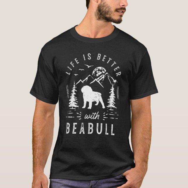 Beabull Life Better Mum Dad Dog T-Shirt (Front)