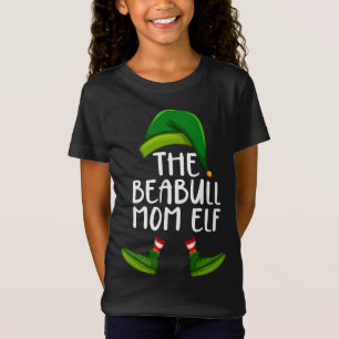 Beabull Mum Dog Elf Funny Christmas Pajama T-Shirt