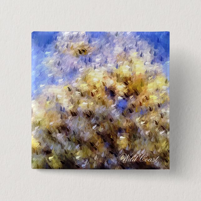 BEACH 15 CM SQUARE BADGE (Front)