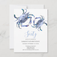 Beach 60th Birthday  Invitations
