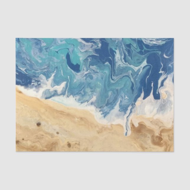 Beach Abstract Tissue paper (Front)