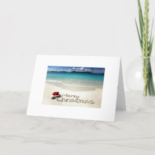 BEACH/ACROSS THE MILES CHRISTMAS HOLIDAY CARD