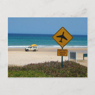 Beach Airstrip on Fraser Island Postcard