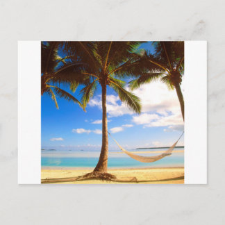 Beach Aitutaki Cook Islands Postcard