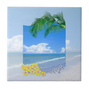 Beach And Blue Skies Tile